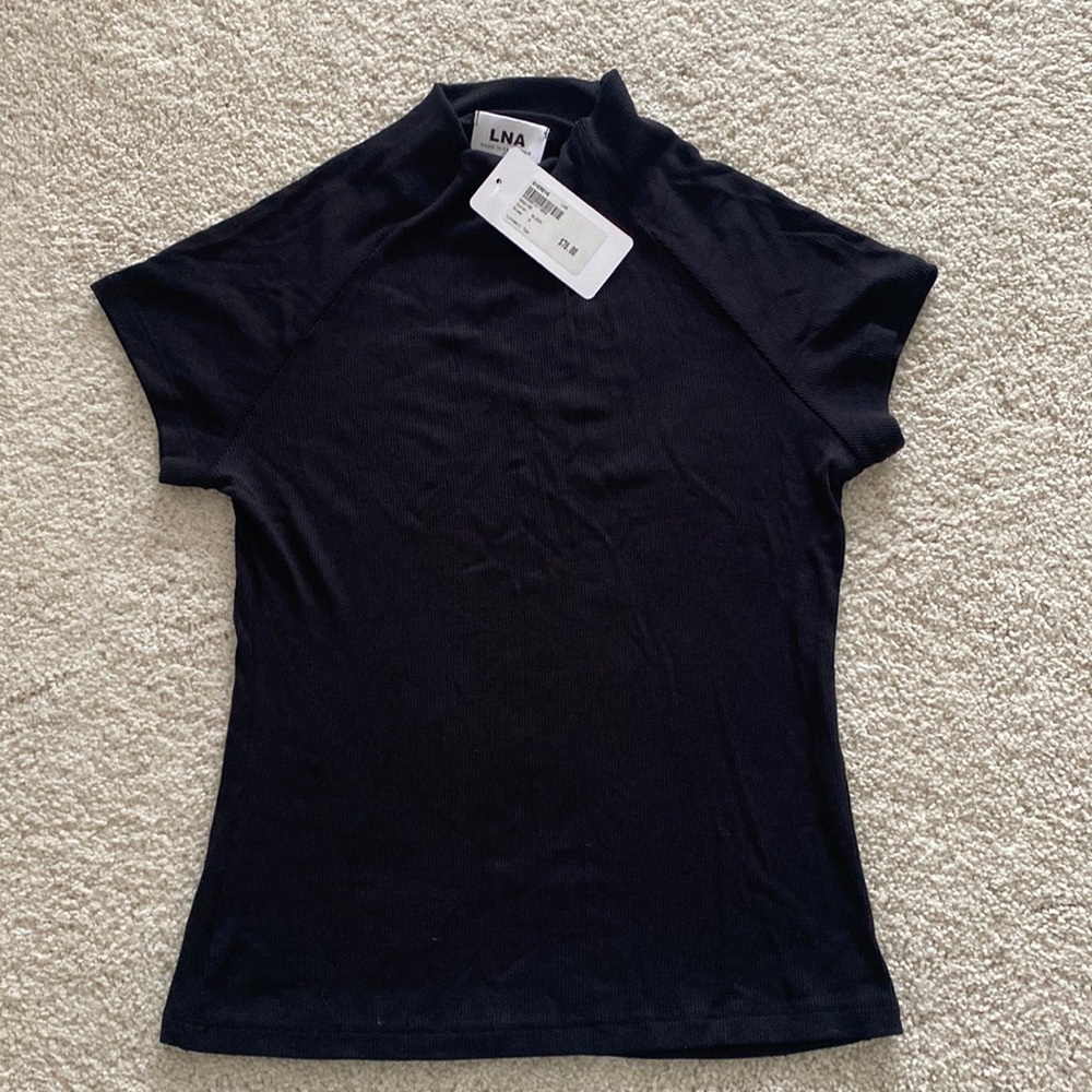 NWT LNA Mock Turtleneck Lyndell Top Size S